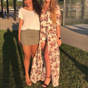 Long Floral Maxi Romper/Dress size L